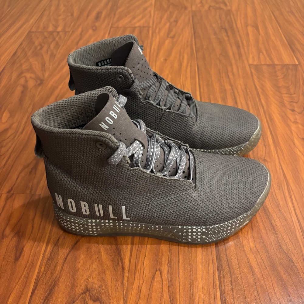 NOBULL Cross Fit High Top Gray Sneakers Womens 7 Athletic Workout